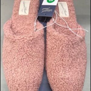 Pink Sherpa Slippers
